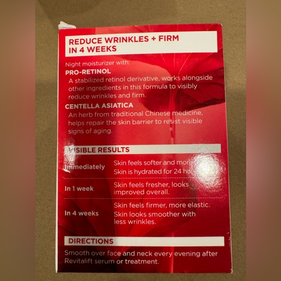 New L’Oréal Revitalift anti-wrinkle firming Pro Retinol Night Cream - Picture 3 of 5